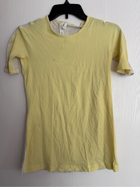 lululemon athletica Tops - lululemon athletica Pale Yellow Short Sleeve Tee - small stain on front